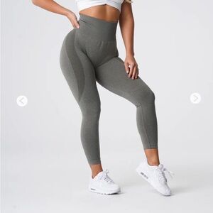 NVGTN Khaki Green Contour Seamless Leggings Size Small